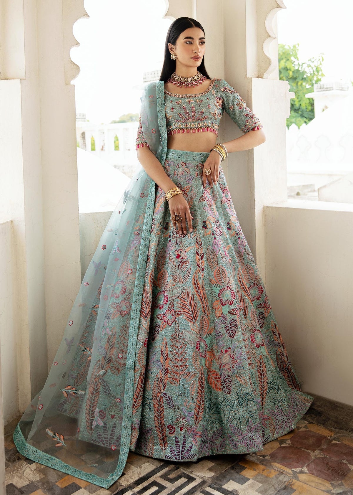 Waqas Shah | Taj Mahal | FIROZA BANO -  Waqas Shah Formal - Original Designer Dress - House of Maryam