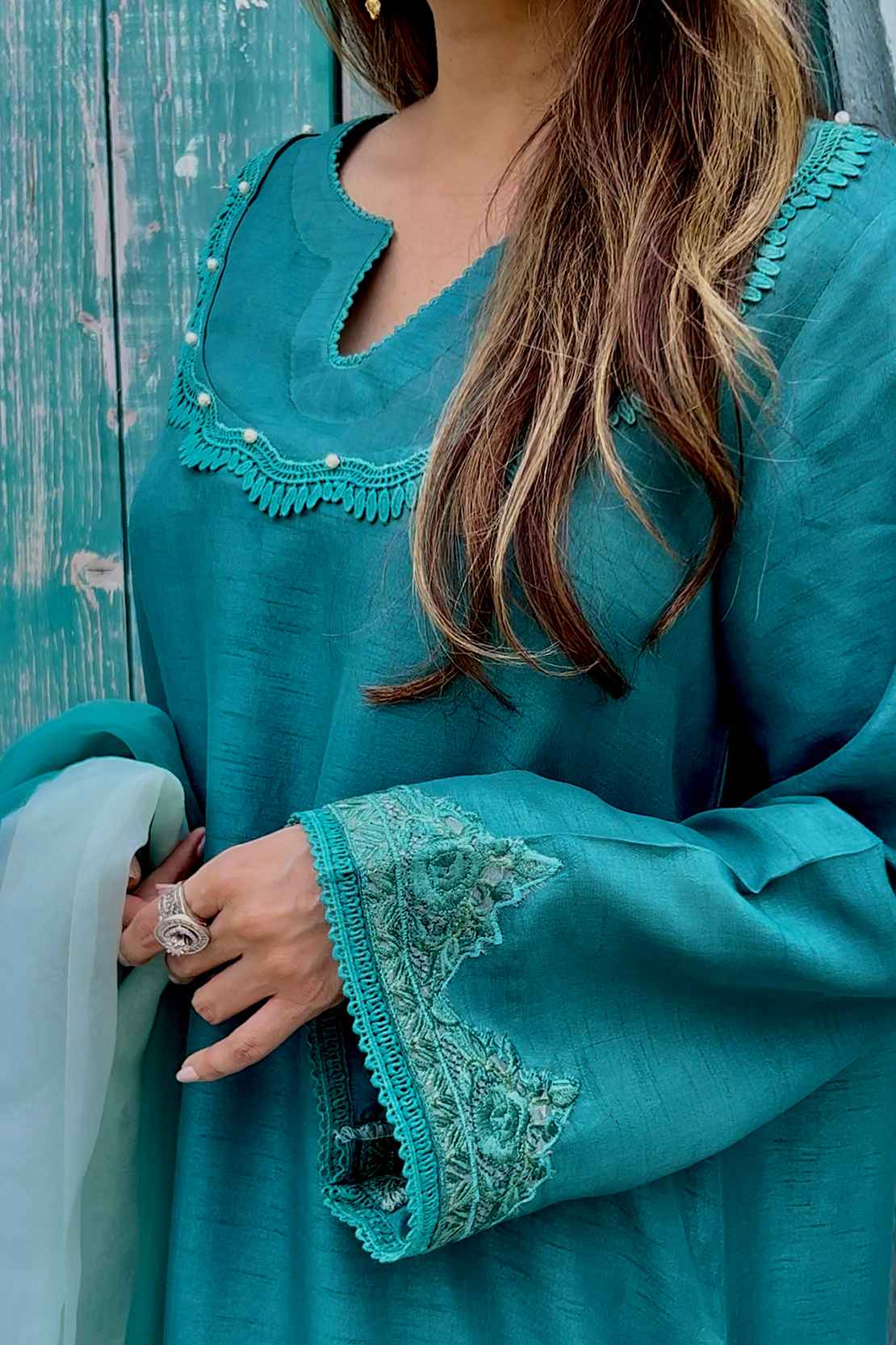 Leon | Leon Luxe Collection | TEAL BLUE -  Leon Formal - Original Designer Dress - House of Maryam