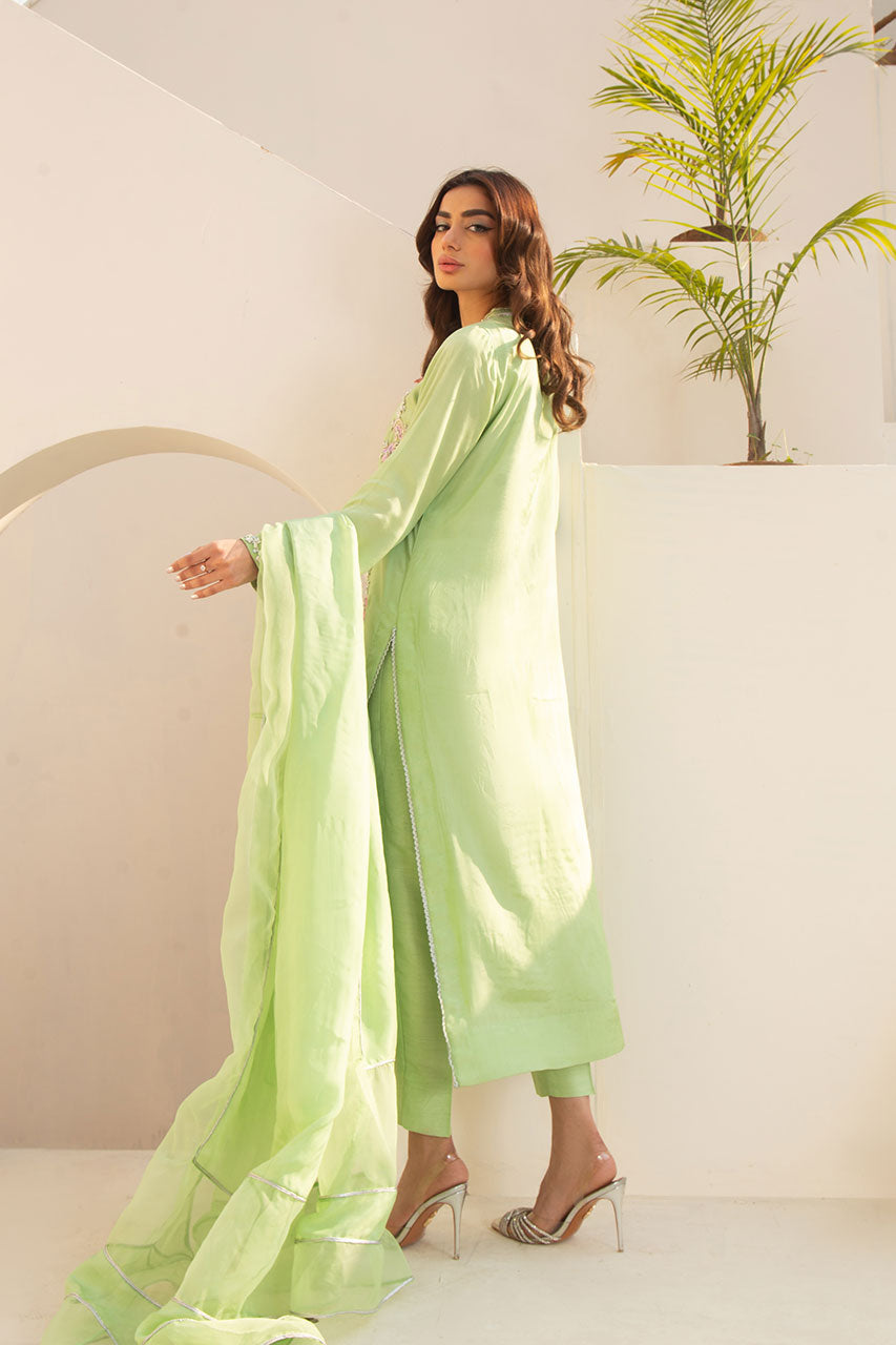 Leon | Leon Luxe Collection | Lush Green Symphony by Designer Leon - House of Maryam - Pakistani Designer Ethnic Wear in {{ shop.shopifyCountryName }}