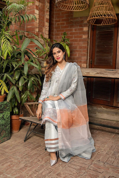 Leon | Leon Luxe Collection | Peach Oyster -  Leon Formal - Original Designer Dress - House of Maryam