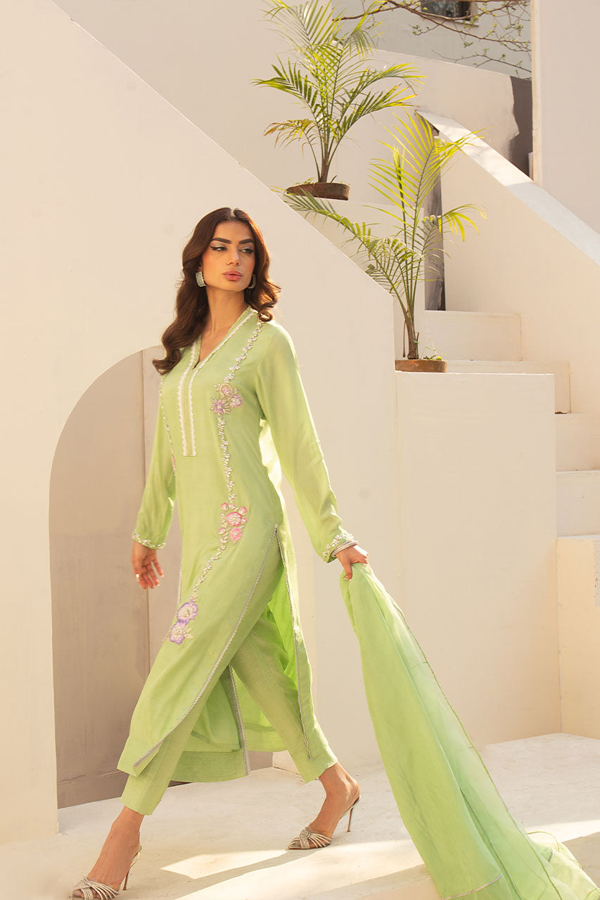 Leon | Leon Luxe Collection | Lush Green Symphony -  Leon Formal - Original Designer Dress - House of Maryam