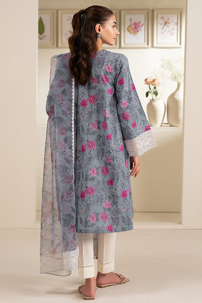 Cross Stitch | Exclusive Pret | Indigo Garden-2 PC (Shirt & Dupatta)
