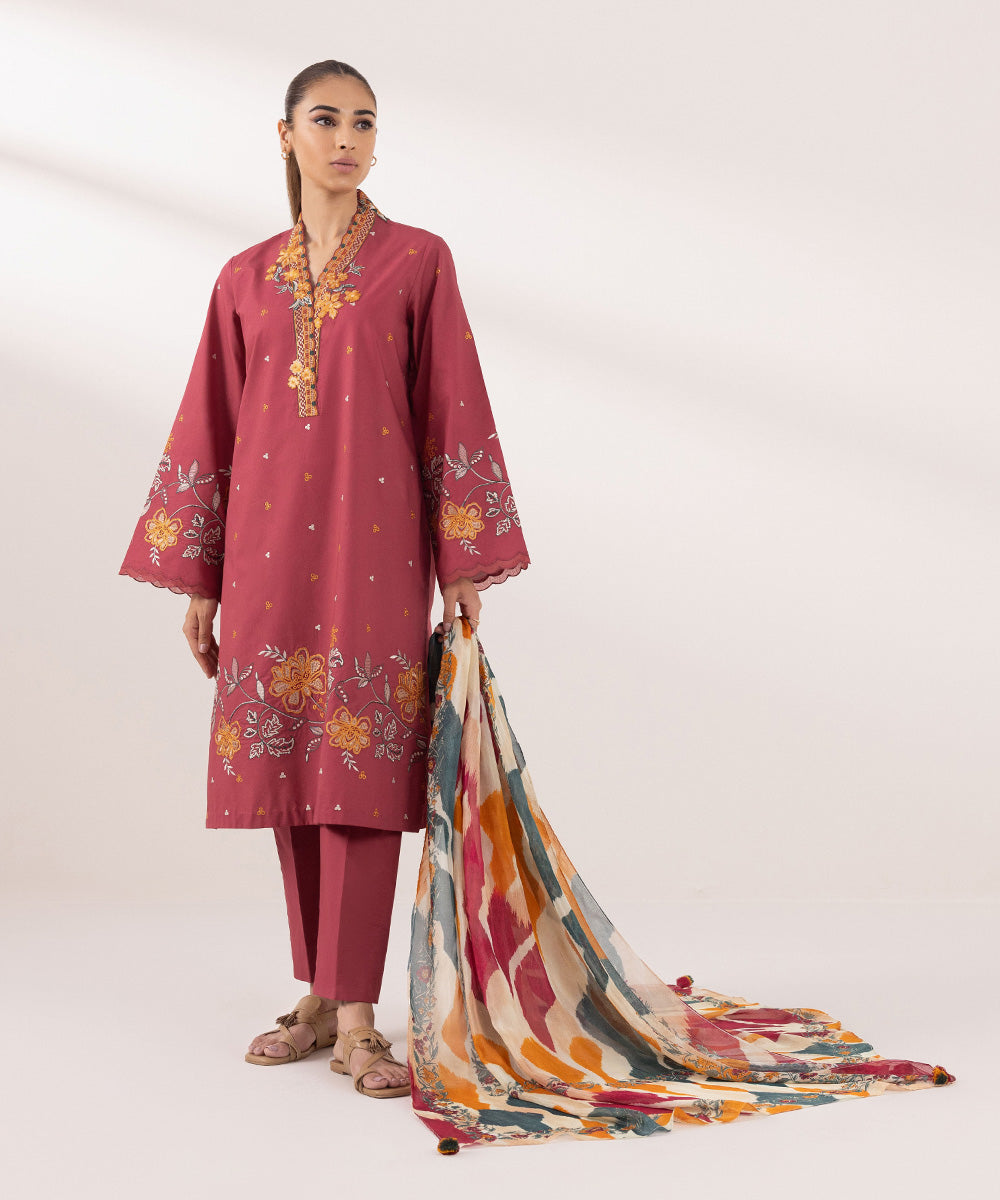 Sapphire | Intermix 2024 | Cambric Suit S-10 by Designer Sapphire - House of Maryam - Pakistani Designer Ethnic Wear in {{ shop.shopifyCountryName }}