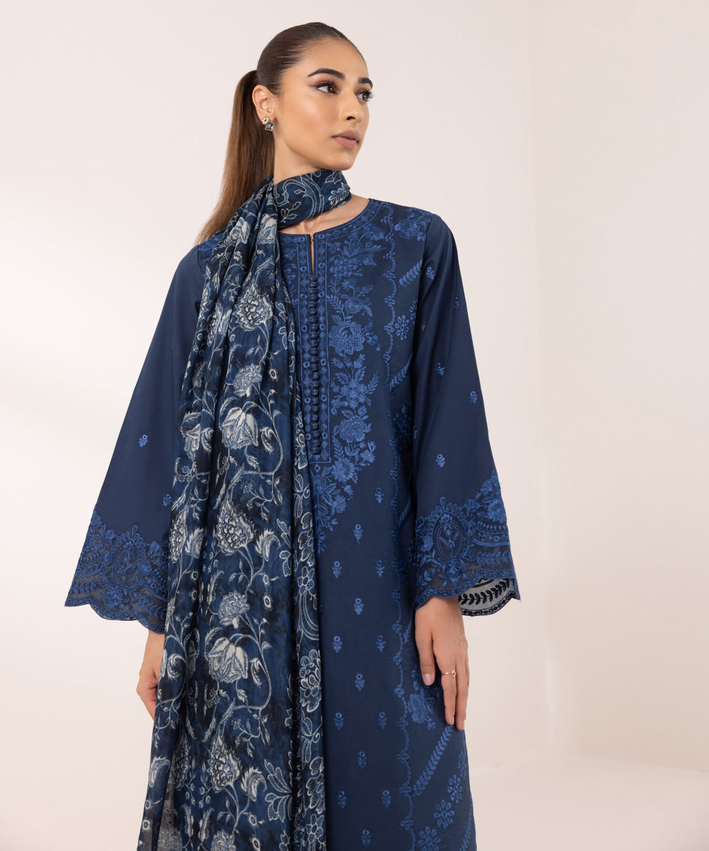 Sapphire | Intermix 2024 | Cambric Suit S-17 -  Sapphire Casuals - Original Designer Dress - House of Maryam