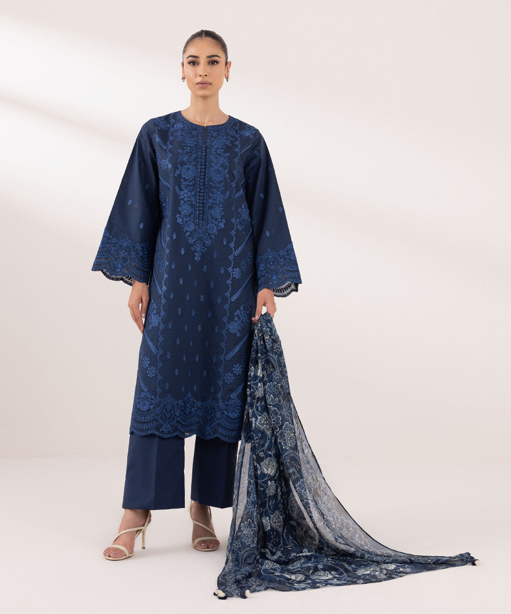 Sapphire | Intermix 2024 | Cambric Suit S-17 -  Sapphire Casuals - Original Designer Dress - House of Maryam