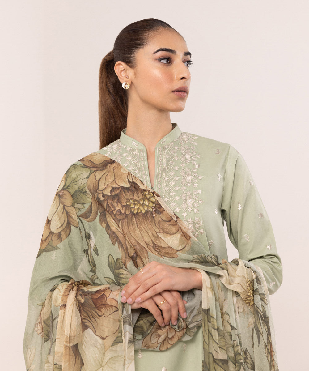 Sapphire | Intermix 2024 | Cambric Suit S-19 by Designer Sapphire - House of Maryam - Pakistani Designer Ethnic Wear in {{ shop.shopifyCountryName }}