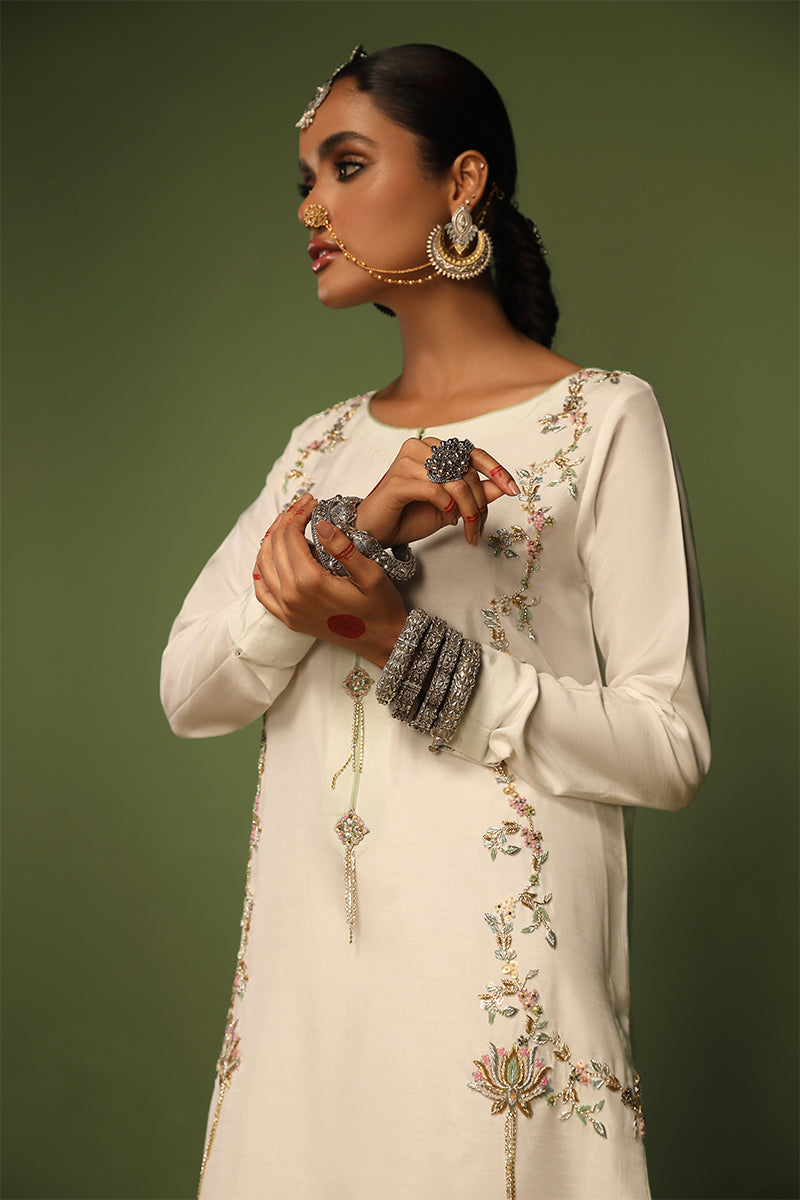 Wardha Saleem | Luxury Pret Traditional Wear | KANWAL - SHIRT WITH PANTS (2 PC) -  Wardha Saleem Ladies Clothes - Original Designer Dress - House of Maryam