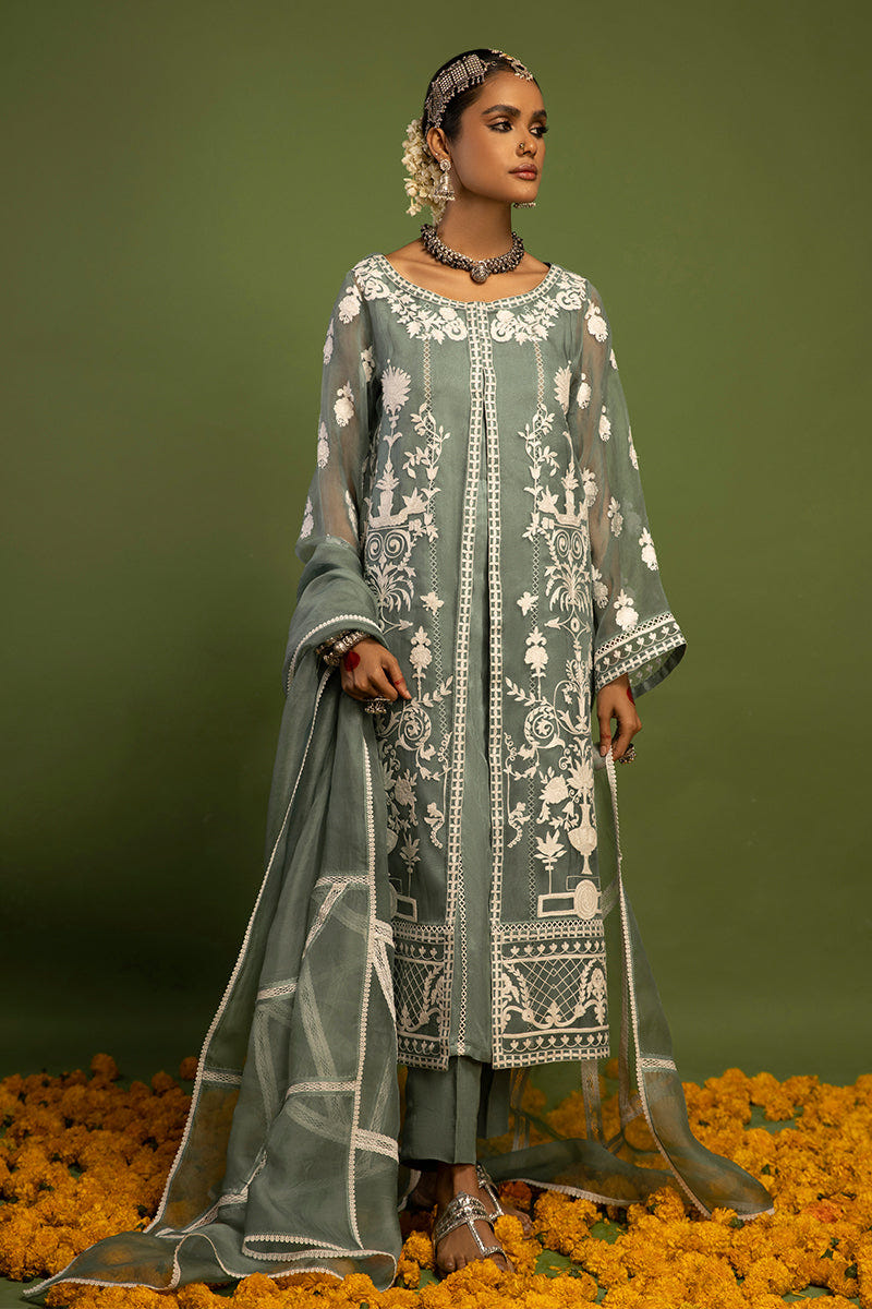 Wardha Saleem | Luxury Pret Traditional Wear | SHAJAR - AARI WORK (2 PC) -  Wardha Saleem Ladies Clothes - Original Designer Dress - House of Maryam