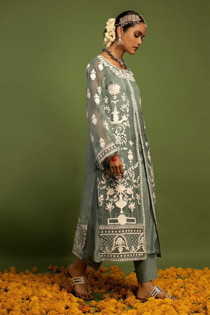 Wardha Saleem | Luxury Pret Traditional Wear | SHAJAR - AARI WORK (2 PC) -  Wardha Saleem Ladies Clothes - Original Designer Dress - House of Maryam