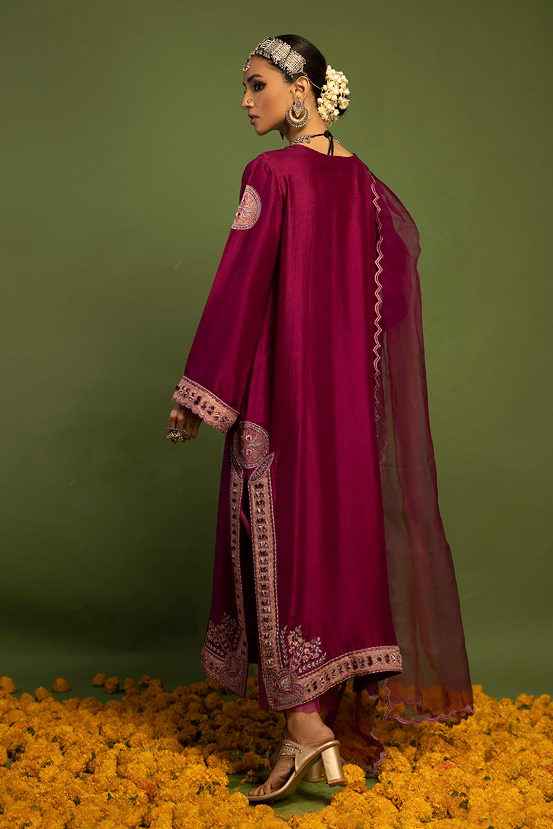 Wardha Saleem | Luxury Pret Traditional Wear | SAANJH - PURE SILK (2 PC) -  Wardha Saleem Ladies Clothes - Original Designer Dress - House of Maryam
