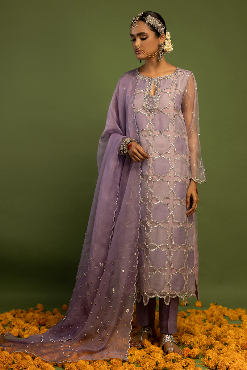 Wardha Saleem | Luxury Pret Traditional Wear | SARAAB - LILAC HEAVY FORMAL (2 PC) -  Wardha Saleem Ladies Clothes - Original Designer Dress - House of Maryam