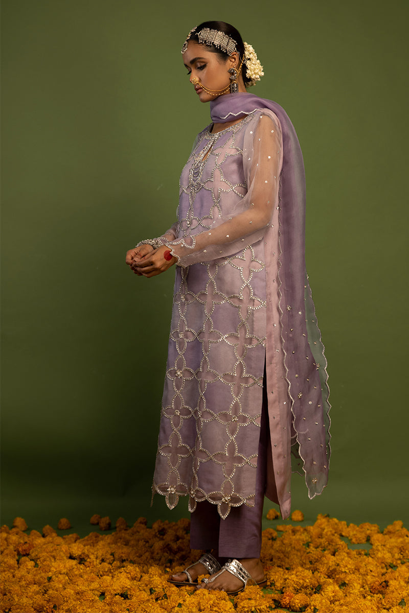 Wardha Saleem | Luxury Pret Traditional Wear | SARAAB - LILAC HEAVY FORMAL (2 PC) -  Wardha Saleem Ladies Clothes - Original Designer Dress - House of Maryam