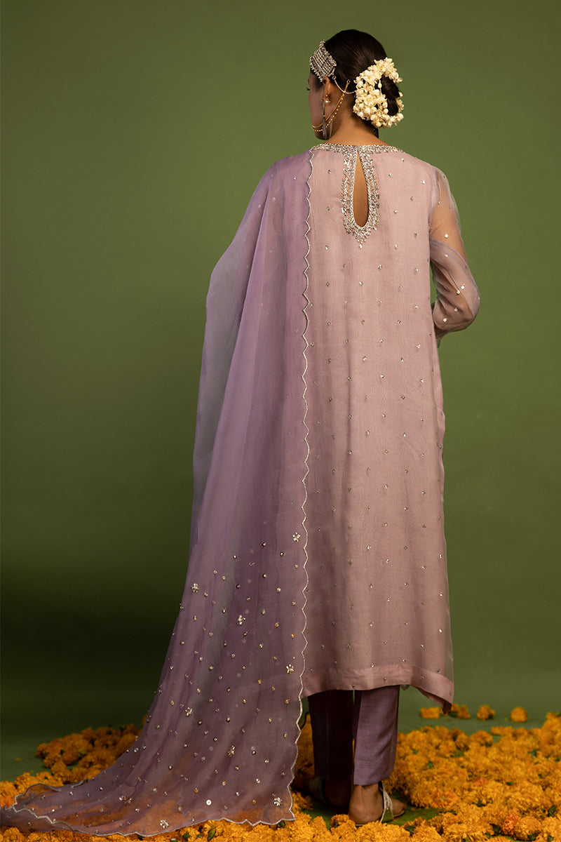 Wardha Saleem | Luxury Pret Traditional Wear | SARAAB - LILAC HEAVY FORMAL (2 PC) -  Wardha Saleem Ladies Clothes - Original Designer Dress - House of Maryam