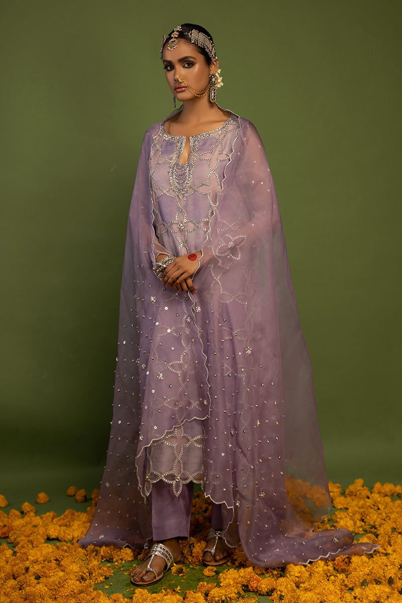 Wardha Saleem | Luxury Pret Traditional Wear | SARAAB - LILAC HEAVY FORMAL (2 PC) -  Wardha Saleem Ladies Clothes - Original Designer Dress - House of Maryam