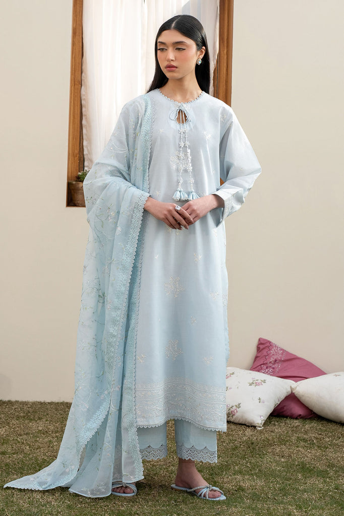 Cross Stitch | Emb Lawn Mahiri 26 | FROSTED MIST-1