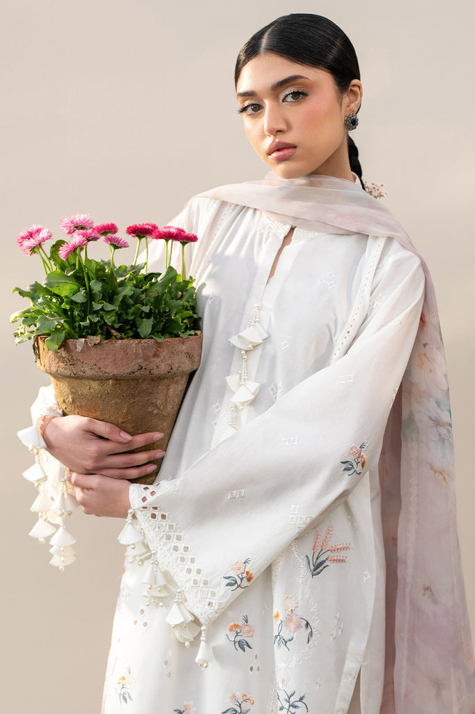 Cross Stitch | Emb Lawn Mahiri 26 | PRISTINE IVORY, image 3