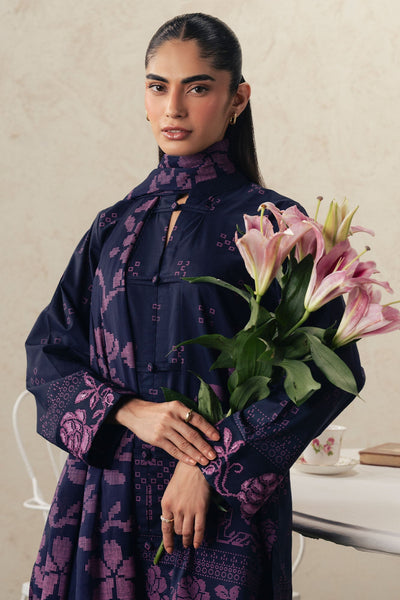 Cross Stitch | The Moonsoon Edit 26 | MAGENTA MUSE-3PC PRINTED SUIT