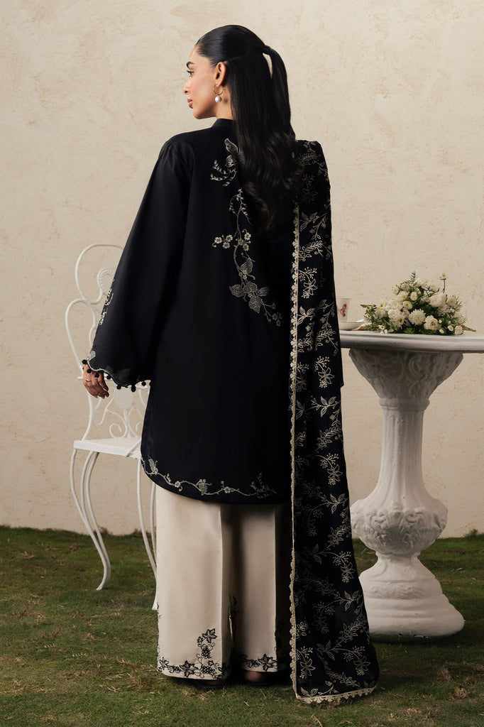 Cross Stitch | The Moonsoon Edit 26 | EBONY LACE-3PC PRINTED SUIT, image 2