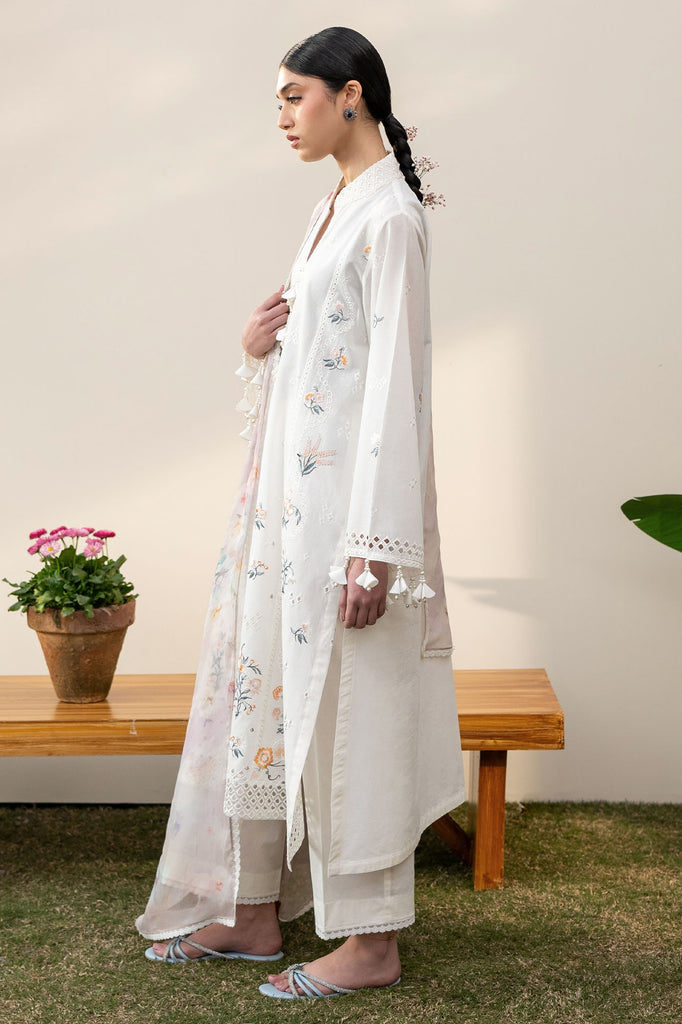 Cross Stitch | Emb Lawn Mahiri 26 | PRISTINE IVORY, image 4