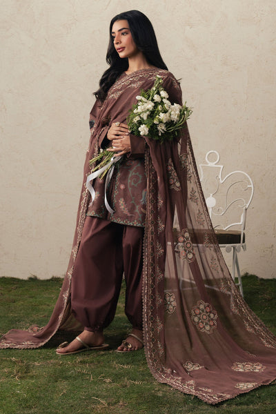 Cross Stitch | The Moonsoon Edit 26 | BRUNETTE GLAM-3PC PRINTED SUIT