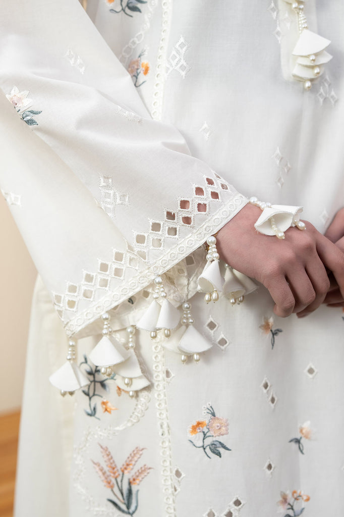 Cross Stitch | Emb Lawn Mahiri 26 | PRISTINE IVORY, image 5