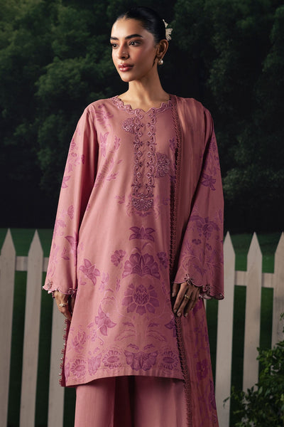 Cross Stitch | The Moonsoon Edit 26 | BLUSH ESSENCE-3PC PRINTED SUIT