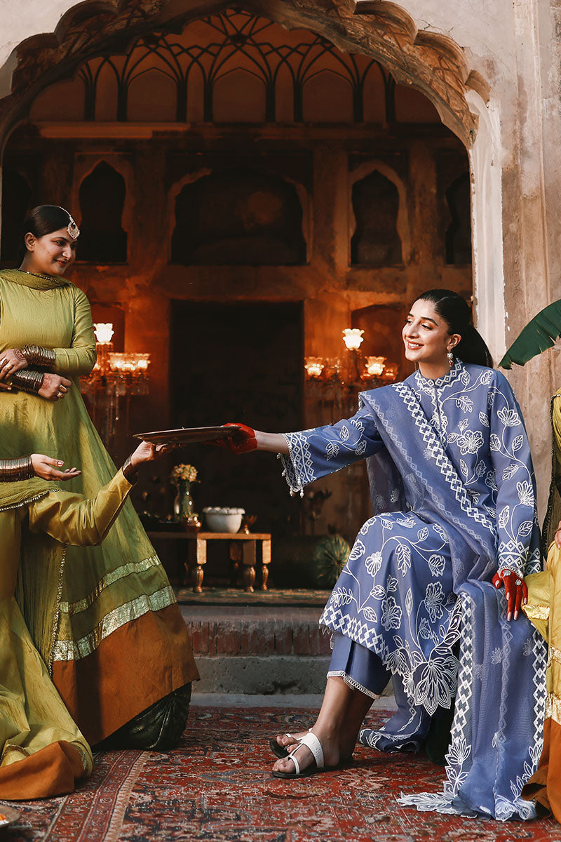 Cross Stitch | Eid Lawn 26 | ETHNIC BLUE, image 5