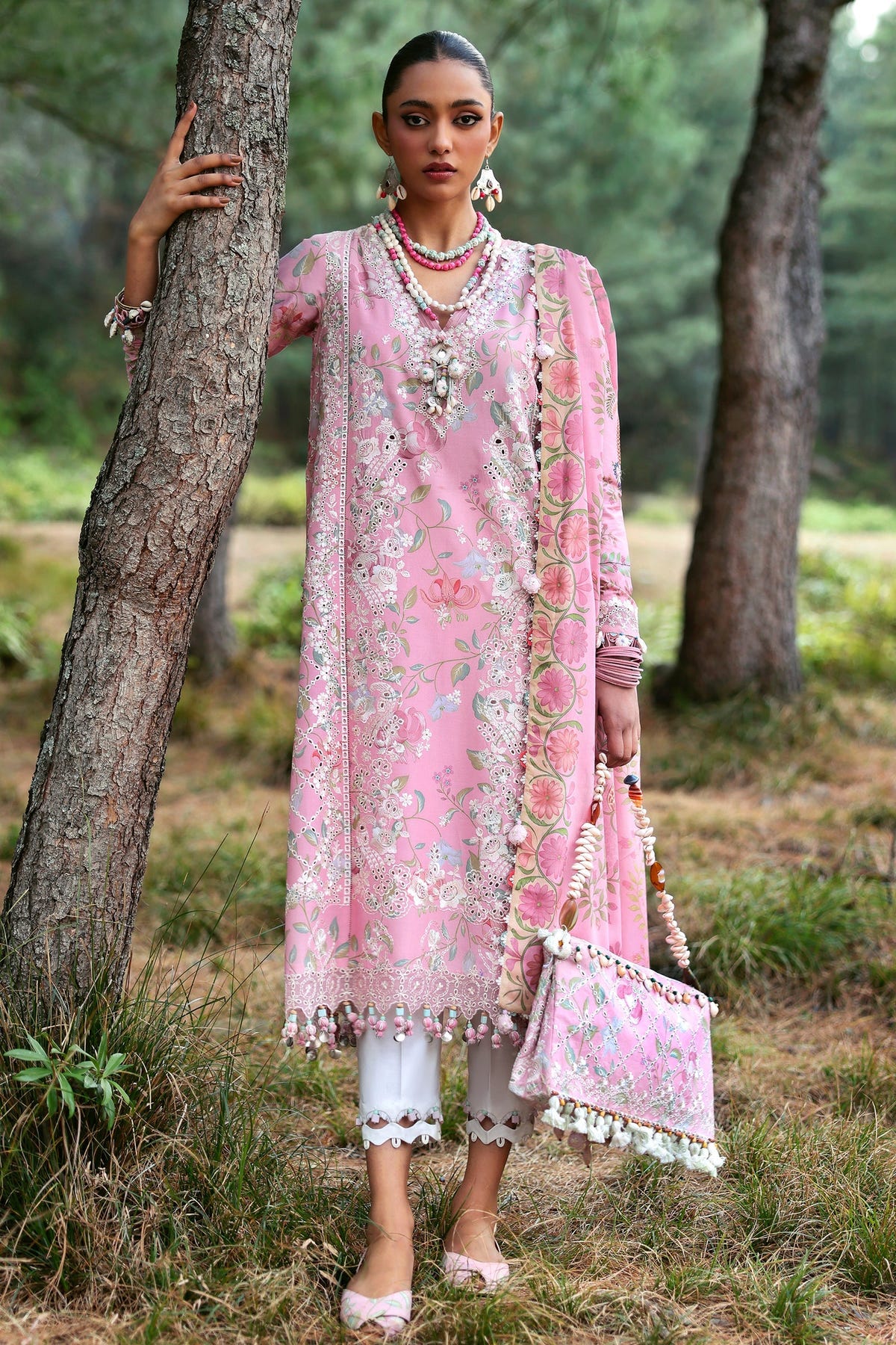 Zaha | Lawn 25 | ZAYANA (ZL25-01 A) -  Zaha Ladies Clothes - Original Designer Dress - House of Maryam