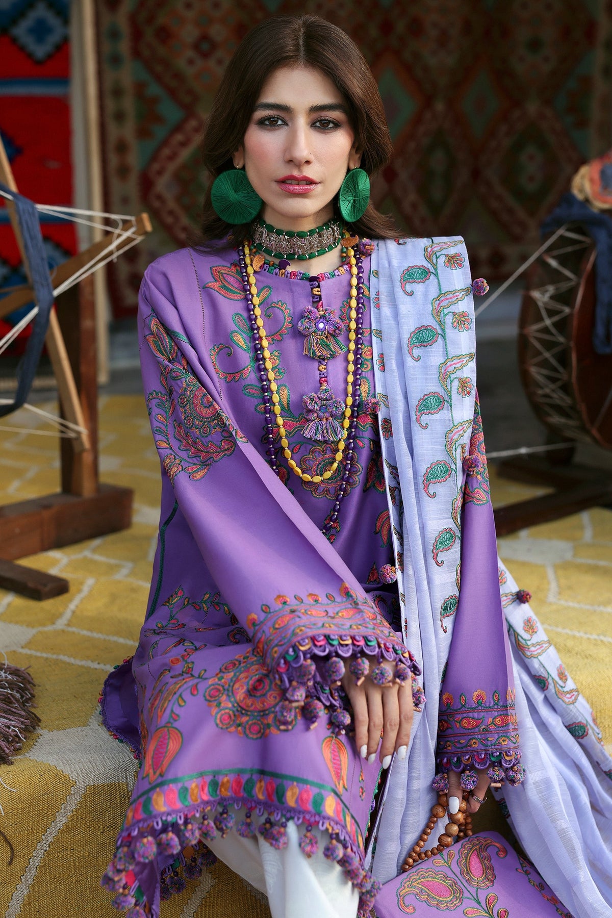 Zaha | Lawn 25 | ZARIAH (ZL25-09 A) -  Zaha Ladies Clothes - Original Designer Dress - House of Maryam