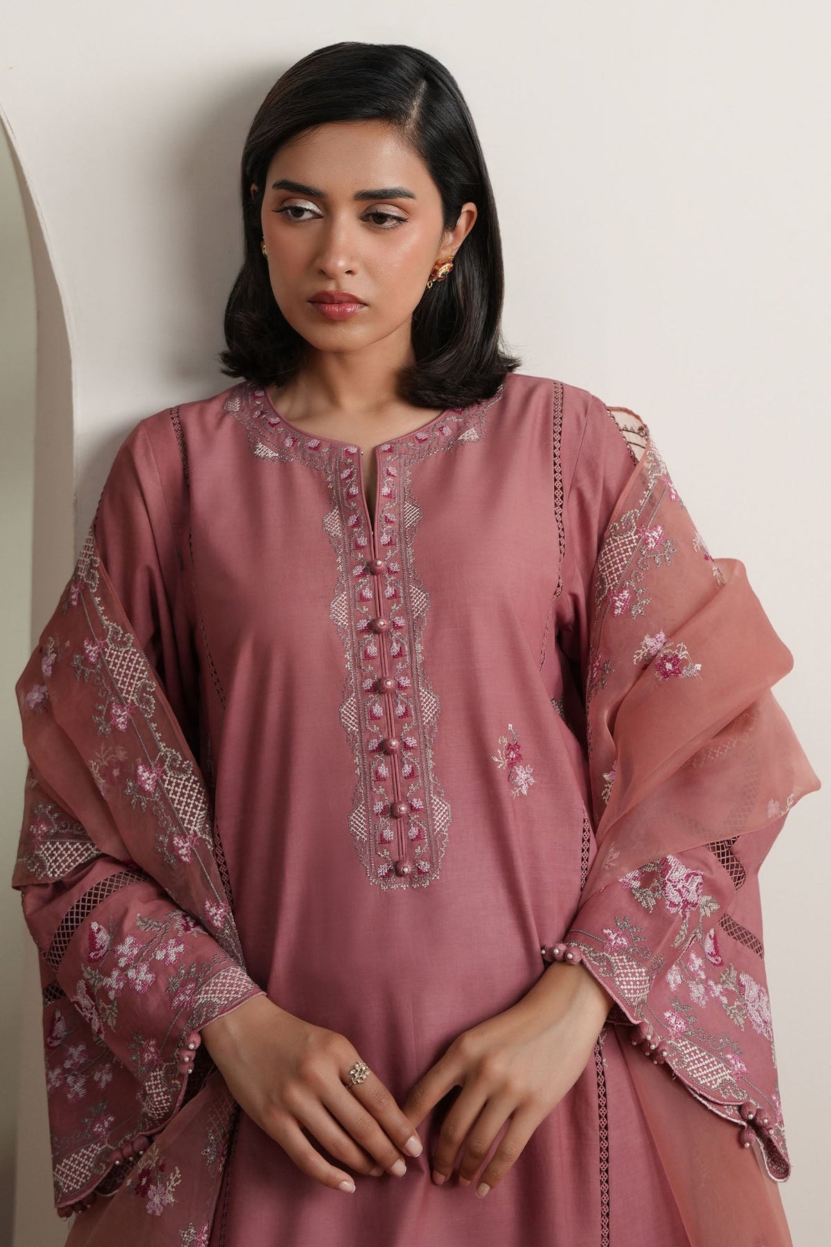 Cross Stitch | Mahiri Embroidered Collection 26 | BLUSH TAPESTRY-7