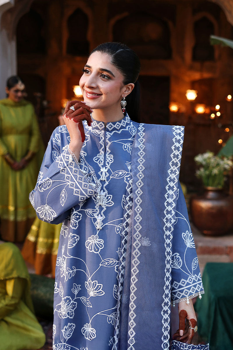 Cross Stitch | Eid Lawn 26 | ETHNIC BLUE, image 3