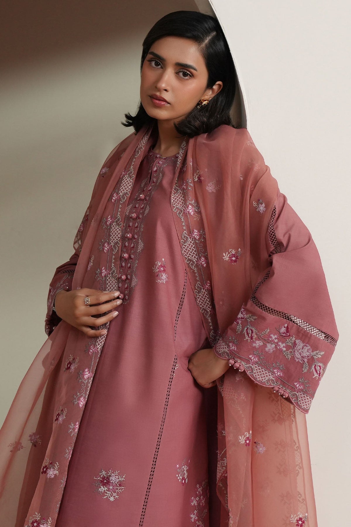 Cross Stitch | Mahiri Embroidered Collection 26 | BLUSH TAPESTRY-5