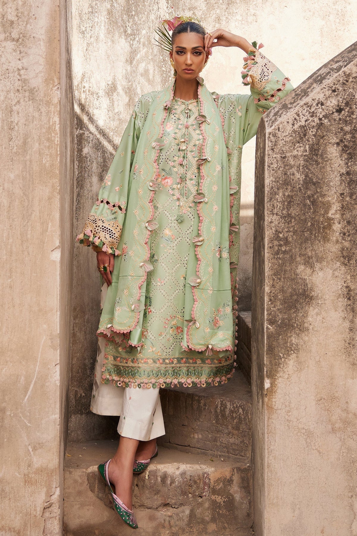 Elan | Luxury Lawn 25 | ALARA (EL25-12 A) -  Elan Ladies Clothes - Original Designer Dress - House of Maryam