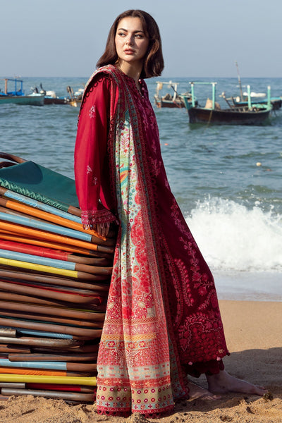 Zaha | Embroidered Lawn Collection | EIRA (ZL23-10 B) -  Zaha Luxury - Original Designer Dress - House of Maryam