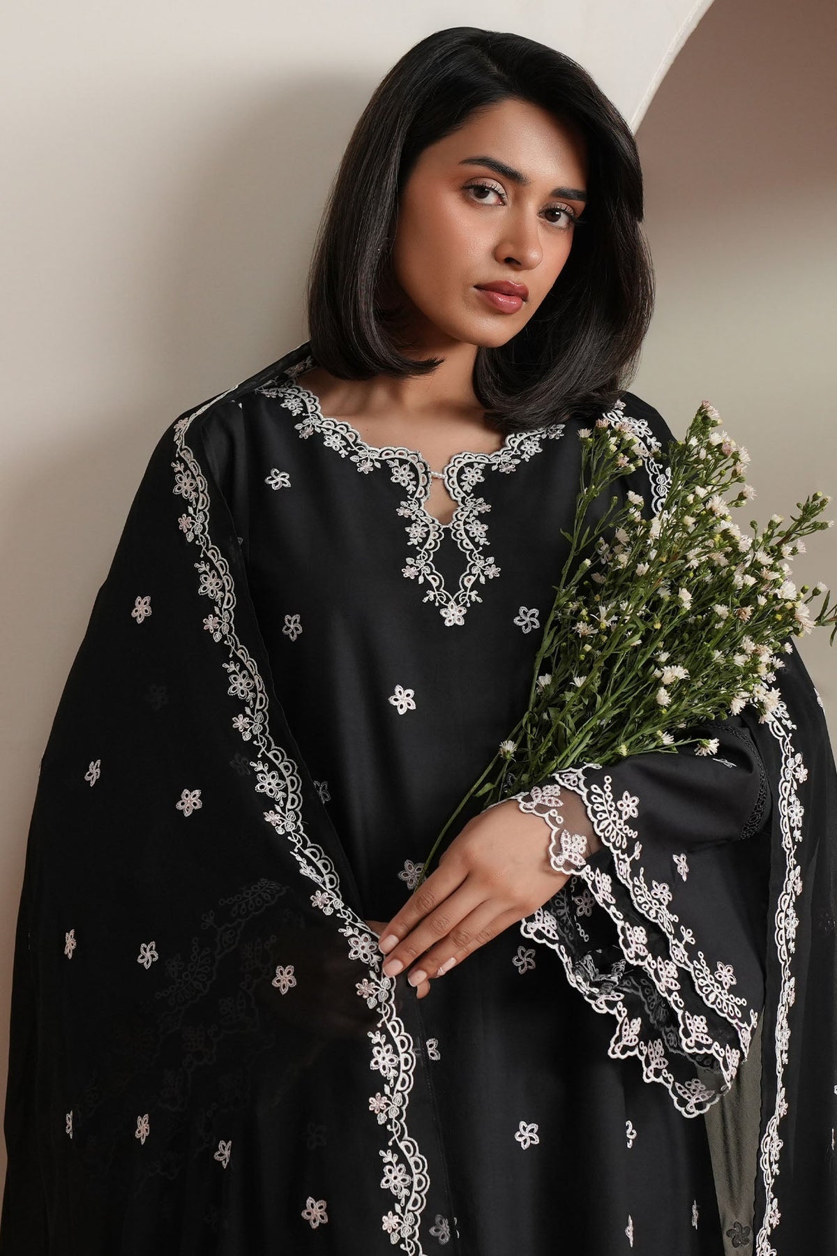 Cross Stitch | Mahiri Embroidered Collection 26 | NOIR CANVAS, image 3