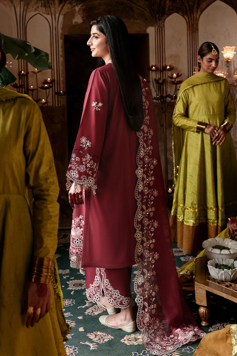 Cross Stitch | Eid Lawn 26 | CRIMSON DRAPE-2