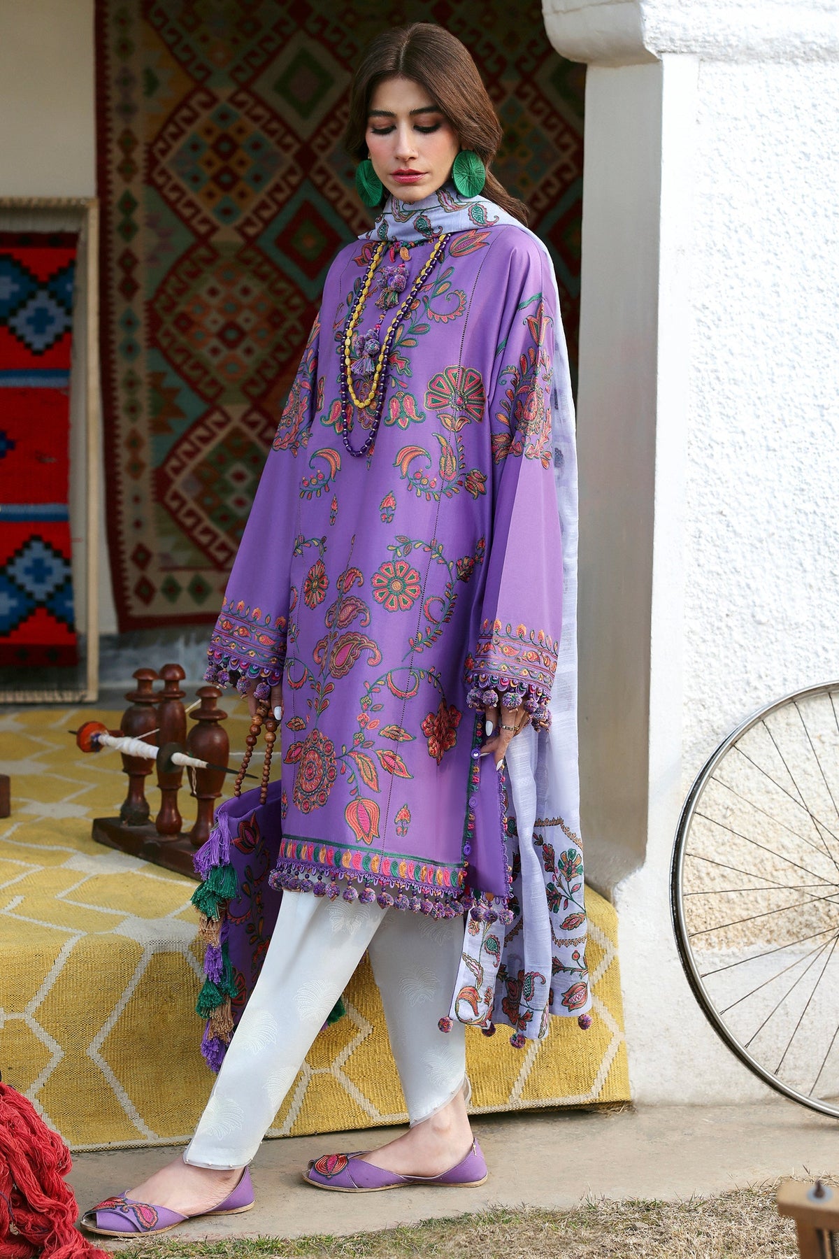 Zaha | Lawn 25 | ZARIAH (ZL25-09 A) -  Zaha Ladies Clothes - Original Designer Dress - House of Maryam