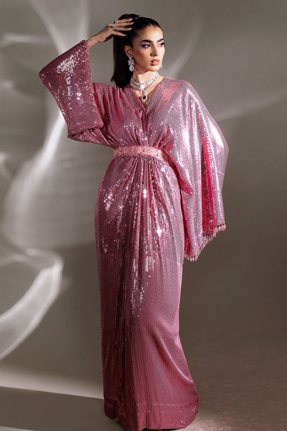 Elan | Lueur Dor | ‘BLUSH PAILLETÉ (EP-21401) -  Elan Ladies Clothes - Original Designer Dress - House of Maryam