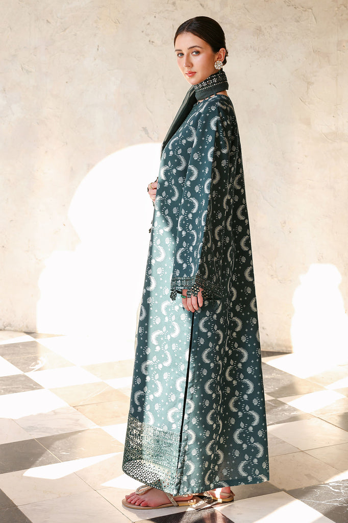 Cross Stitch | Eid Lawn Edit 26 |  TEAL SPRUCE-3