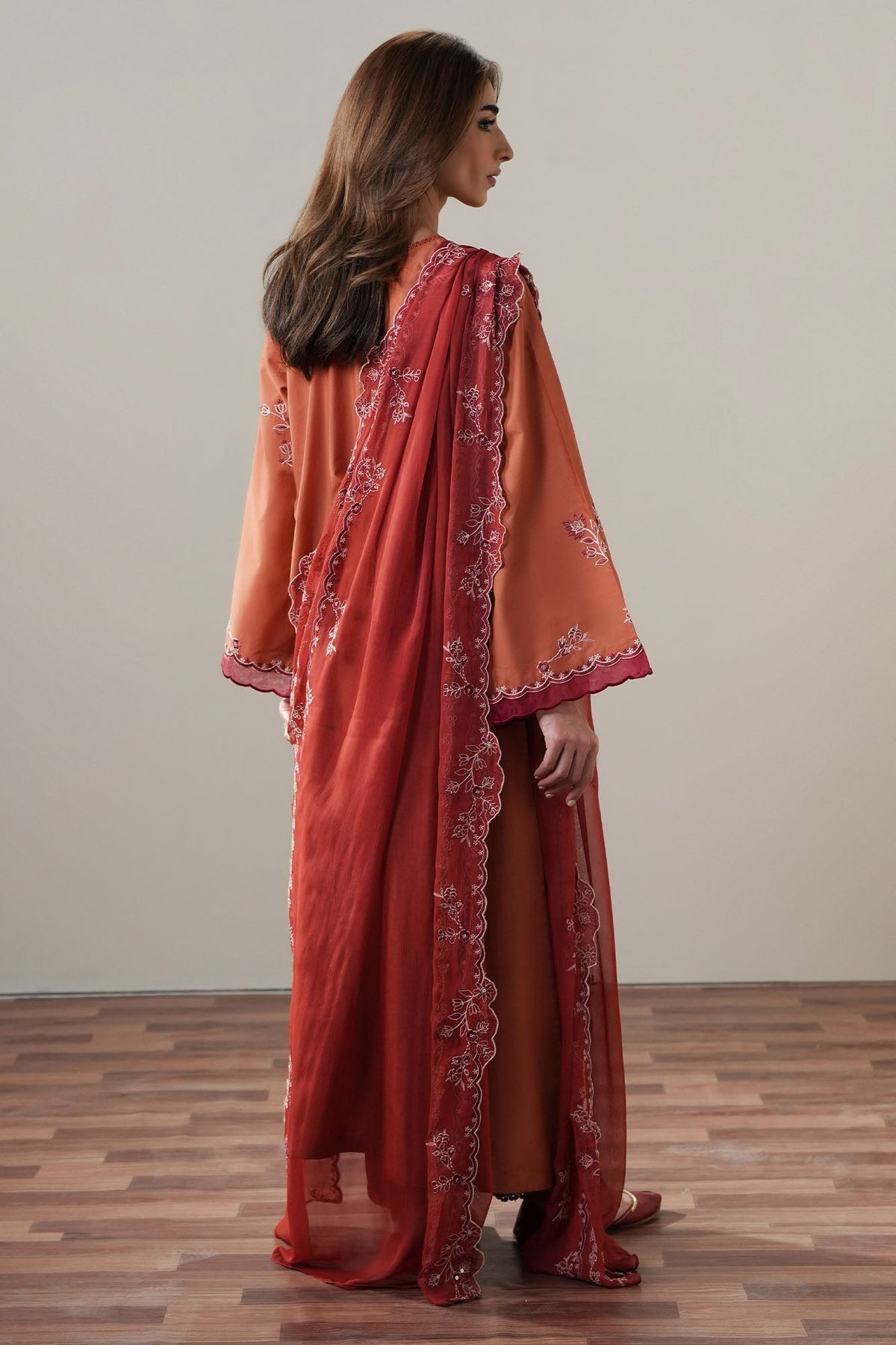 Cross Stitch | Mahiri Embroidered Collection 26 |SCARLET EMBER-2