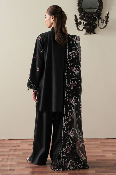 Cross Stitch | Mahiri Embroidered Collection 26 |EBONY MIST