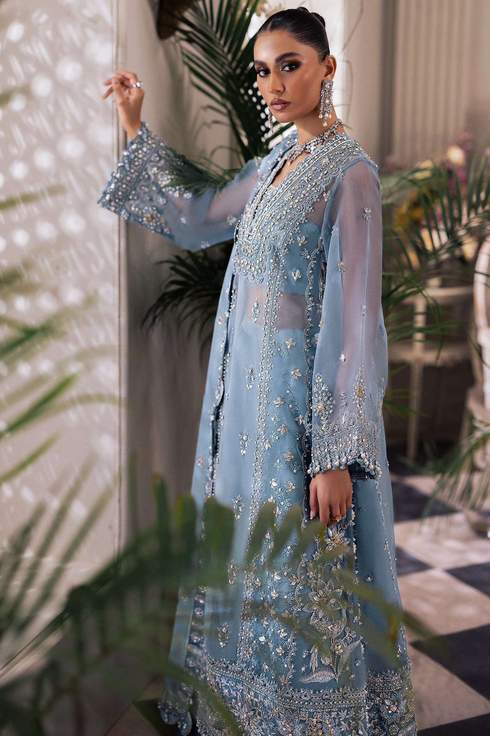 Zaha | Gossamer Formals 24 | AZURA (ZC24-07) by Designer Zaha - House of Maryam - Pakistani Designer Ethnic Wear in {{ shop.shopifyCountryName }}