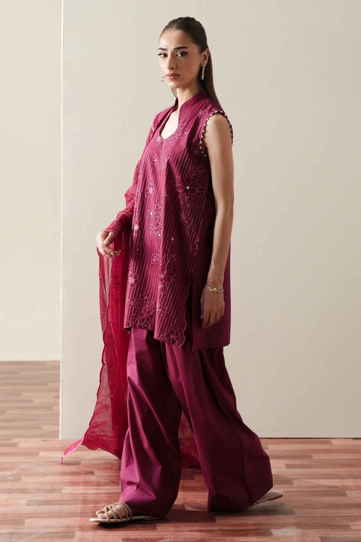 Cross Stitch | Mahiri Embroidered Collection 26 |RUBY GLOW-3