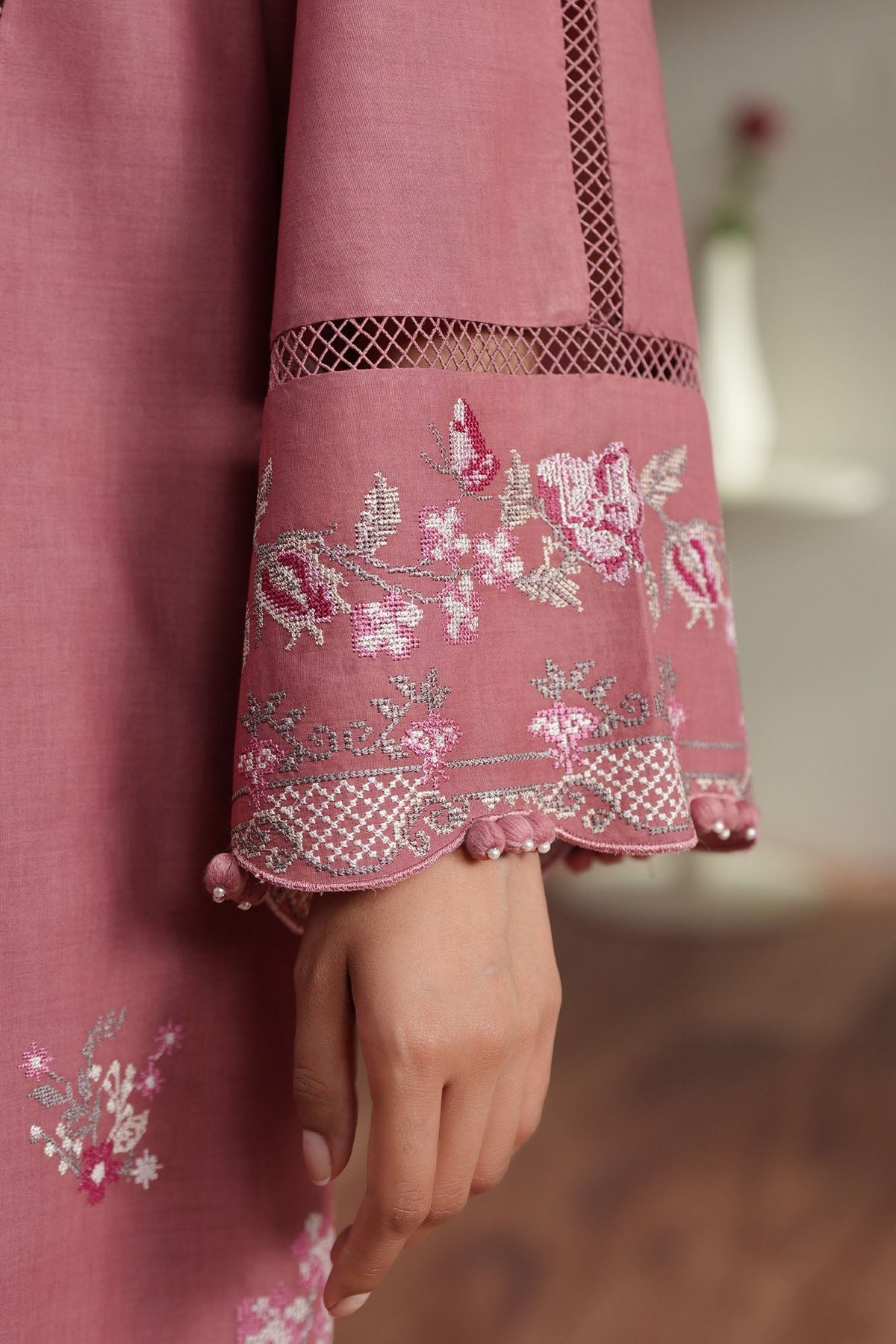 Cross Stitch | Mahiri Embroidered Collection 26 | BLUSH TAPESTRY-4