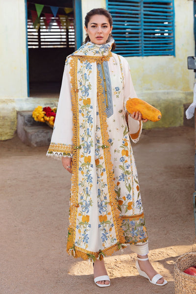Zaha | Embroidered Lawn Collection | LEYA (ZL23-07 A) -  Zaha Luxury - Original Designer Dress - House of Maryam