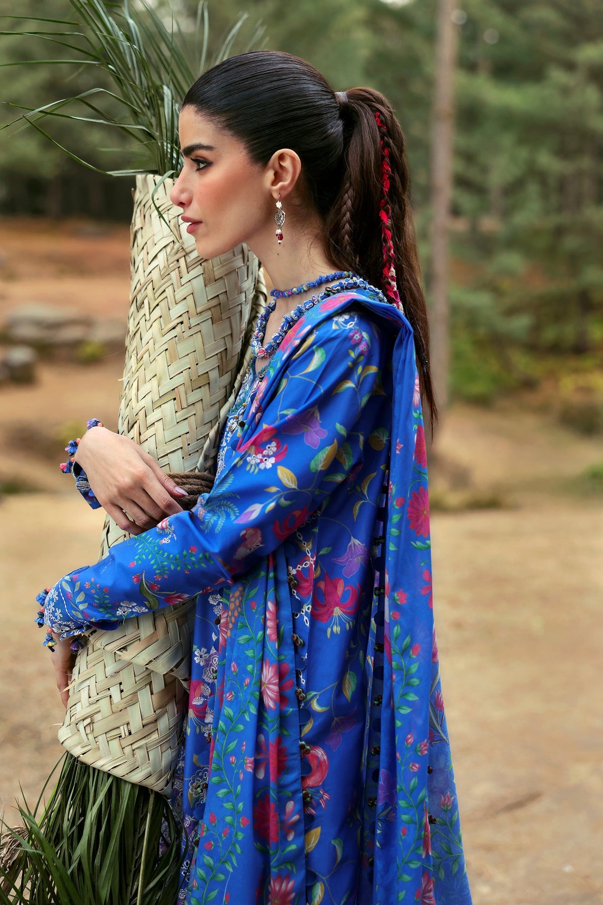 Zaha | Lawn 25 | ZAYANA (ZL25-01 B) -  Zaha Ladies Clothes - Original Designer Dress - House of Maryam