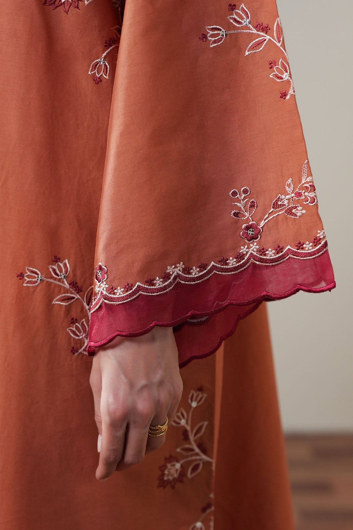 Cross Stitch | Mahiri Embroidered Collection 26 |SCARLET EMBER-7