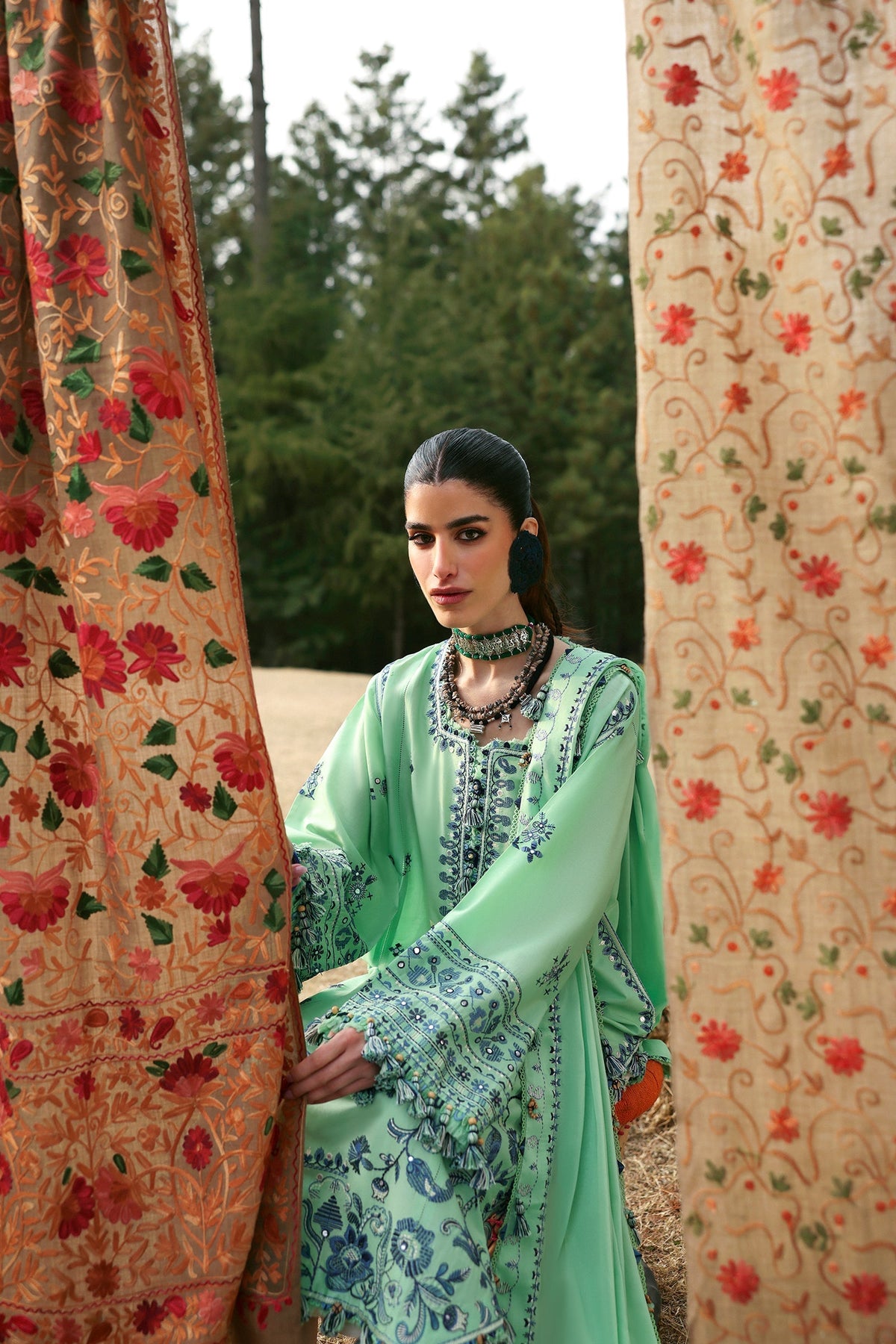 Zaha | Lawn 25 | ELAYA (ZL25-10 A) -  Zaha Ladies Clothes - Original Designer Dress - House of Maryam