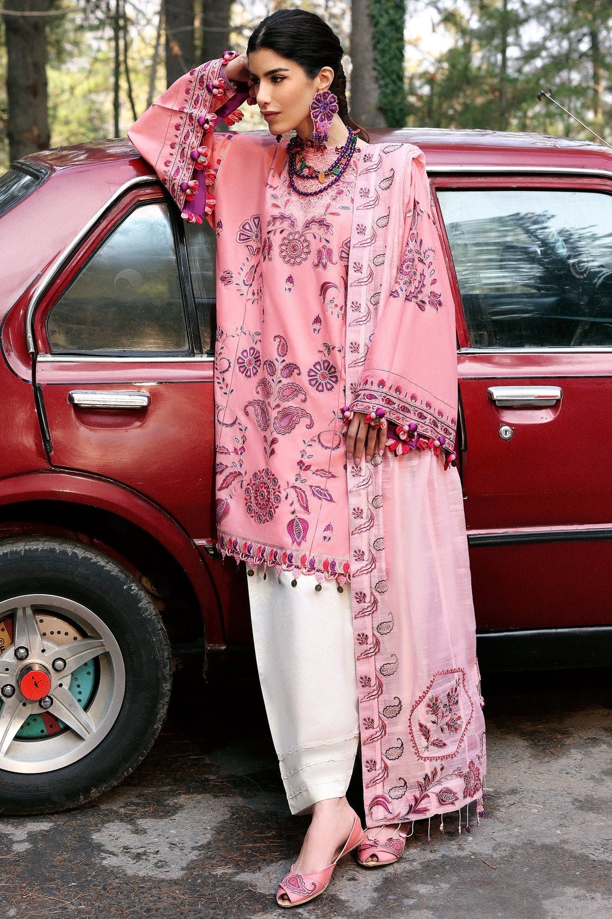 Zaha | Lawn 25 | ZARIAH (ZL25-09 B) -  Zaha Ladies Clothes - Original Designer Dress - House of Maryam