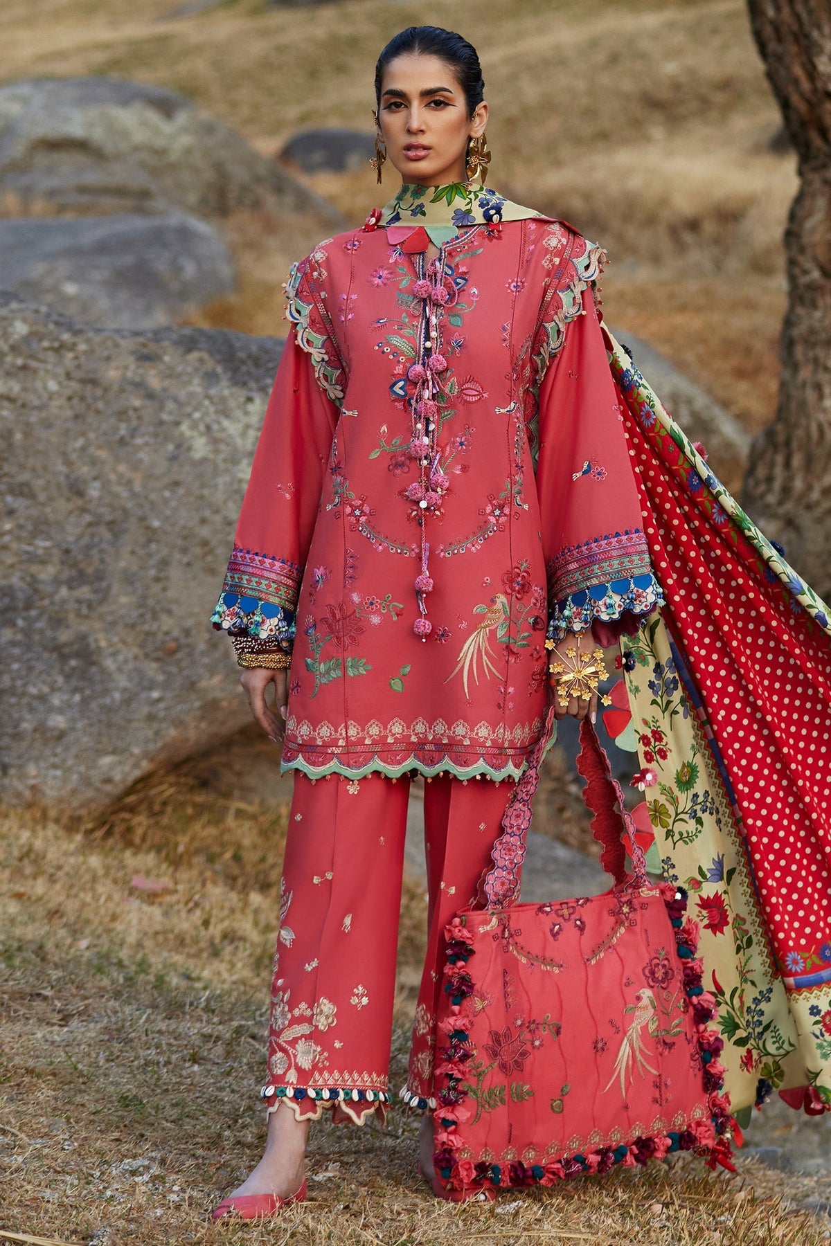 Elan | Luxury Lawn 25 | AURIELLE (EL25-06 B) -  Elan Ladies Clothes - Original Designer Dress - House of Maryam